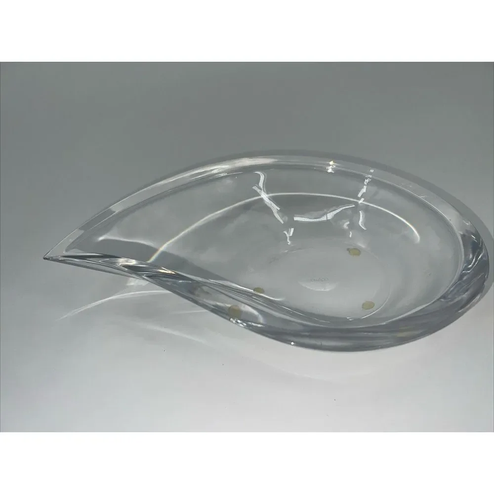 Orrefors Skai Crystal Drop Bowl by Martti Rytkonen‎ 3